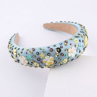 Fashion Sponge Snowflake Exaggerated Particle Flower Hair Hoop main image 6