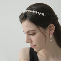 Simple Zircon Pearl Headband Wholesale main image 3
