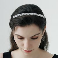 Einfaches Zirkon-stirnband Im Koreanischen Stil main image 3