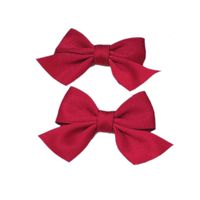 Korean Solid Color Bow Headdress Clip main image 6