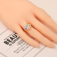 Fashion Copper 18k Gold Dripping Open Ring Wholesale main image 4