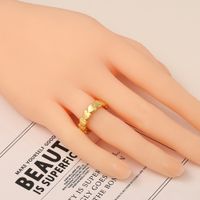 Fashion Heart-shaped Five-pointed Star Copper Opening Ring main image 3