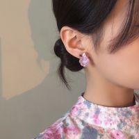 Korean Style Cute Purple Grape Earrings main image 6