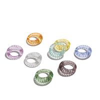 Korean Transparent Candy Color Geometric Resin Ring Wholesale main image 3