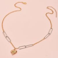 Retro Alloy Heart Shape Chain Necklace main image 4
