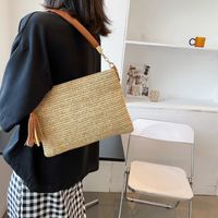 Wholesale Accessories Straw Woven Chain Tassel Messenger Bag Nihaojewelry main image 4