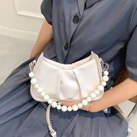 Wholesale Accessories Solid Color Pearl Chain Armpit Bag Nihaojewelry main image 4