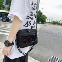 Nihaojewelry Wholesale Accessories Acrylic Chain Transparent Messenger Small Square Bag sku image 1
