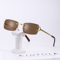 Fashion Square Frame Sunglasses Wholesale main image 2