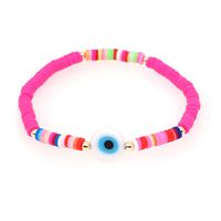 Bohemian Style Colored Soft Clay Glass Devil's Eye Bead Bracelet main image 3