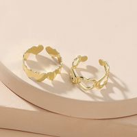 Fashion Metal Alloy Heart Hollow 2 Piece Set Foot Ring main image 4