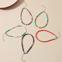 Bohemian Style Creative Rice Bead Anklet 5-piece Set main image 3