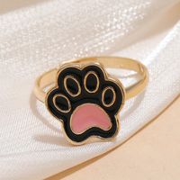 Fashion Drop Oil Cat's Palm Adjustable Ring main image 3