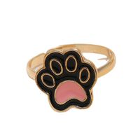 Fashion Drop Oil Cat's Palm Adjustable Ring main image 5