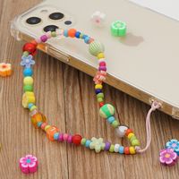 Korean Creative Hand-made Beaded Mobile Phone Chain sku image 1