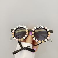 Moda Gafas De Sol Para Niños Con Letras Adhesivas Anti-ultravioleta sku image 1