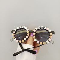 Lunettes De Soleil Pour Enfants À Lettre Collante Anti-ultraviolet À La Mode sku image 1