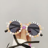 Fashion Anti-ultraviolet Sticky Letter Children's Sunglasses sku image 5