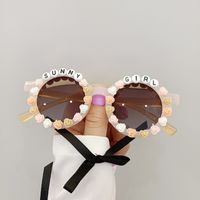 Fashion Anti-ultraviolet Sticky Letter Children's Sunglasses sku image 6