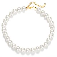 Retro Simple Pearl Chain Necklace sku image 6