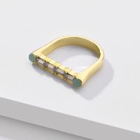 Fashion Sub-alloy Crystal Ring sku image 1
