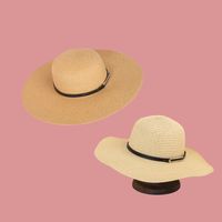 Korean Fashion Belt Buckle Wide-brimmed Straw Hat main image 6