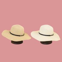 Korean Fashion Belt Buckle Wide-brimmed Straw Hat main image 5