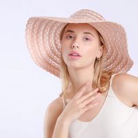 Korean Fashion Big Eaves Breathable Lace Straw Hat main image 6