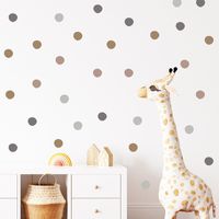 Fashion Morandi Color Dots Bedroom Porch Background Wall Stickers main image 2