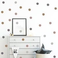 Fashion Morandi Color Dots Bedroom Porch Background Wall Stickers main image 3