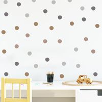Fashion Morandi Color Dots Bedroom Porch Background Wall Stickers main image 5