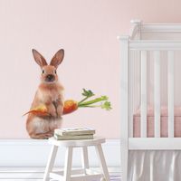 Fashion Cute Rabbit Carrot Room Porch Wall Stickers main image 1
