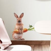 Fashion Cute Rabbit Carrot Room Porch Wall Stickers main image 3
