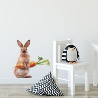 Fashion Cute Rabbit Carrot Room Porch Wall Stickers main image 5