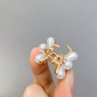 Korean Style Imitation Pearl Flower Small Catch Clip sku image 1