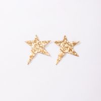 Simple Fashion Star Golden Five-pointed Star Earrings main image 8