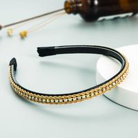 Fashion Simple Twist Chain Rhinestone Inlaid Headband main image 4