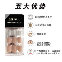 Korean 30 Pieces Of Wearable Nail Art Finished Manicure main image 8