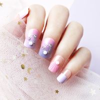 Fashion Violet Wind Simple Bridal Nail Pieces main image 1