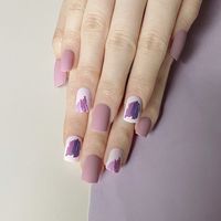 Korean 24 Pieces Of Finished Fake Nails main image 7