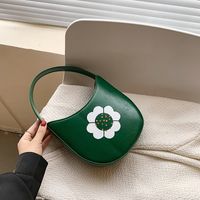 Retro Flower Contrast Color Printing Handbag main image 6