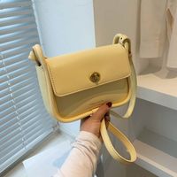 Simple Candy Color Lock Flap Small Square Bag main image 4