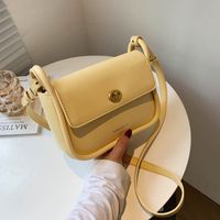 Simple Candy Color Lock Flap Small Square Bag main image 5