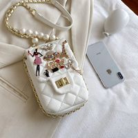 Fashion Geometric Diamond-encrusted One-shoulder Messenger Bag main image 4