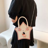 Cartoon Cute Butt Five-pointed Star Protable Tote Bag main image 6