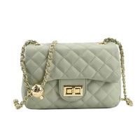 Korean Style Chain Lock Messenger One-shoulder Small Square Bag main image 3