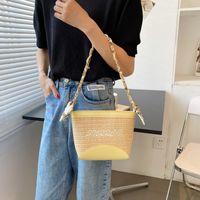 Korean Fashion Straw Woven Messenger Small Square Bag main image 1