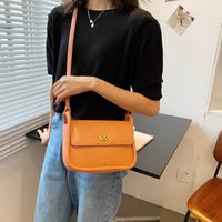 Simple Candy Color Lock Flap Small Square Bag sku image 7