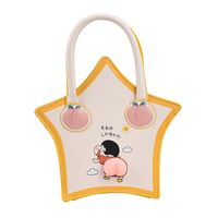 Cartoon Cute Butt Five-pointed Star Protable Tote Bag sku image 1