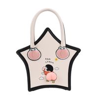 Cartoon Cute Butt Five-pointed Star Protable Tote Bag sku image 2